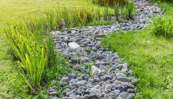 River Rock Garden Installation in Redford