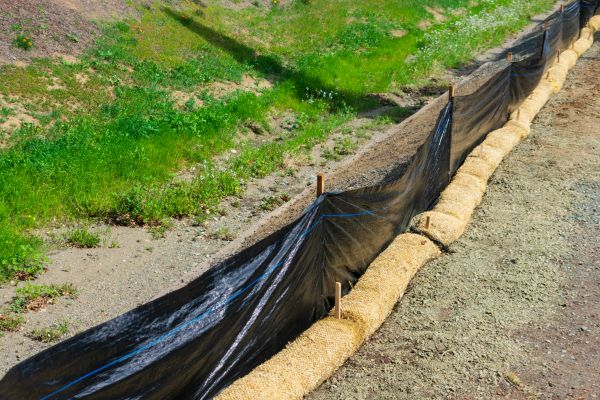 Straw Wattle Installation in Redford